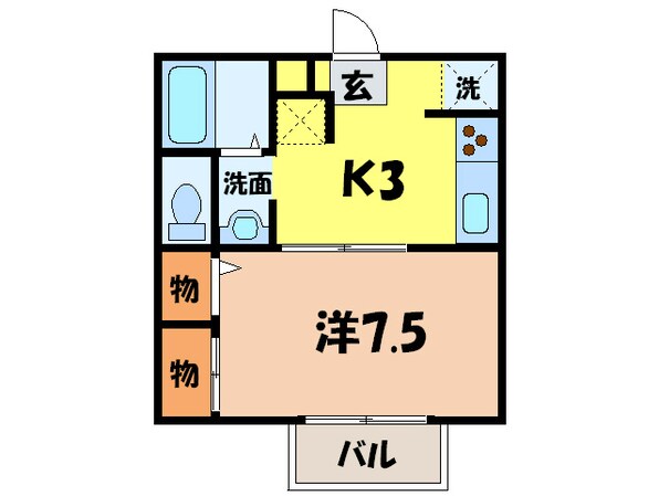 エーデルハイム神宮西の物件間取画像